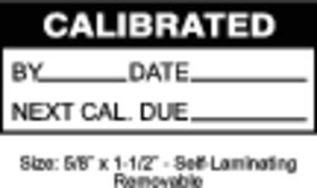 STRANCO Calibration Label, ENG, Black/White, PK350, TCRSL2-22132 TCRSL2-22132