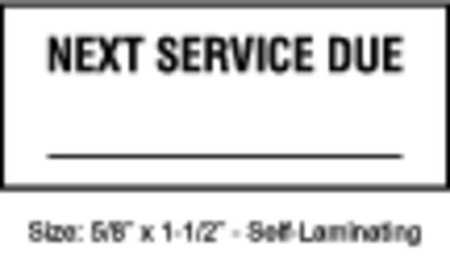 STRANCO Inspection Label, ENG, Maintenance, PK350, TCSL2-10703 TCSL2-10703