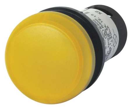 EATON Pilot Light Operator, 22mm, Round, 22mm, LED M22-L-Y