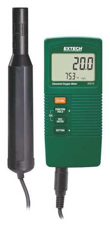 EXTECH Dissolved Oxygen Meter, 9V Battery DO210