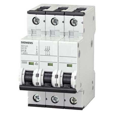 Siemens Circuit Breaker, 5SY4 Series 40A, 3 Pole, 400V AC, C Curve 5SY43407