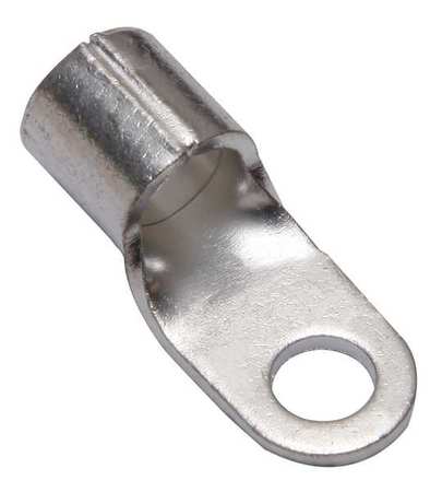 BURNDY One Hole Lug Compress Conct, 4 AWG, PK5 YAD4CM6E14