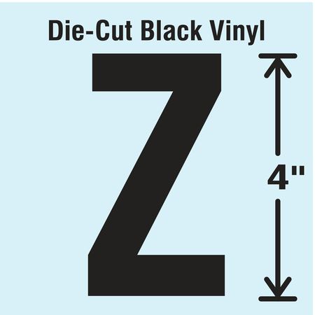 STRANCO Die Cut Letter Label, Z, 10 Cards, PK10 DBV-4-Z-10