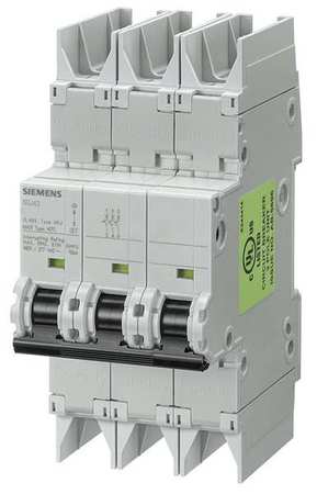 SIEMENS IEC Miniature Circuit Breaker, 5SJ4 Series 10A, 3 Pole, 277/480V AC, D Curve 5SJ43108HG42