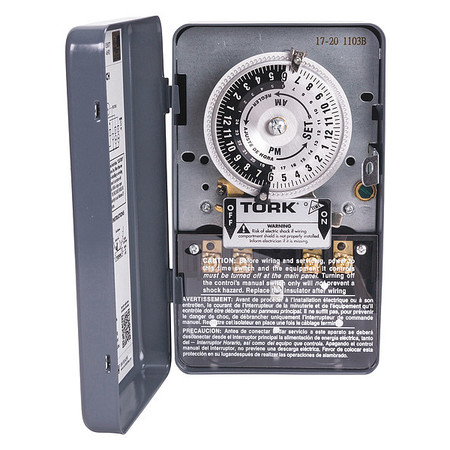TORK Electromechanical Timer, 120V, DPST-NO 1103B