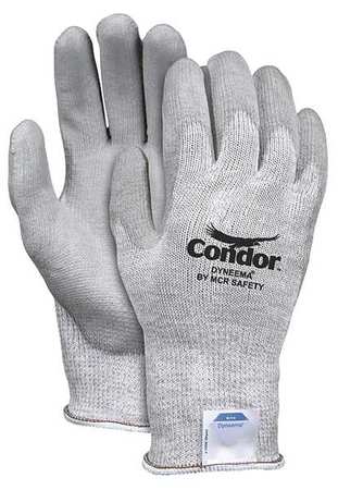 CONDOR Cut Resistant Coated Gloves, A5 Cut Level, Polyurethane, XL, 1 PR 30YP41