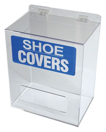 CONDOR Shoe/Boot Cover Dispenser, Acrylic, Clear 30ZE63