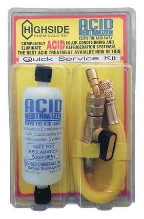 HIGHSIDE CHEMICALS Acid Neutralizer Quick Service Kit, 2 oz. HS18002
