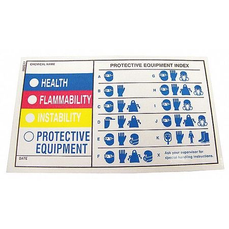 BADGER TAG & LABEL HMIG Label, 5 in. W x 3 in. H, PK25 107