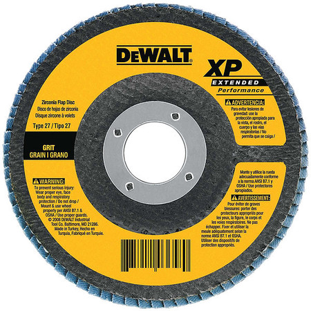 DEWALT 4-1/2" x 5/8"-11 60g type 29 HP flap disc DW8312