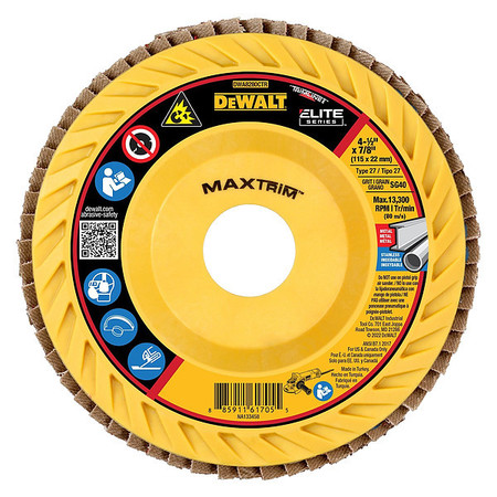 DEWALT XP(TM) Ceramic MAXTRIM Trimmable Flap Disc DWA8280CTR