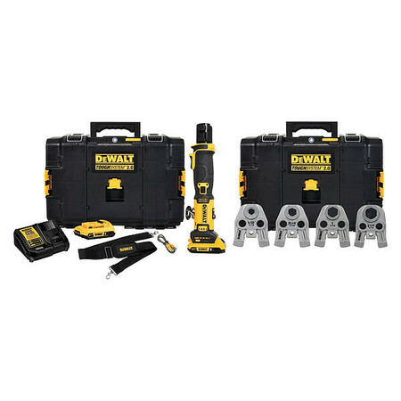 DEWALT Compact Press Tool w/Jaw, 20V, 2 Ah, 4.1 lb DCE210D2K