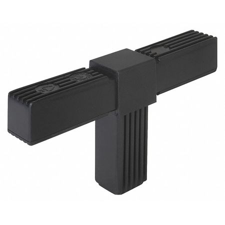 Kipp Connector for 25 mm (1") Square Tube, Tee, A=25, L=121, PA Plastic, Steel Core K0617.1251512