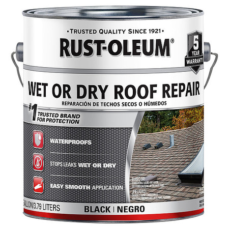 RUST-OLEUM Roof Cement, Solvent Base, Black 301899