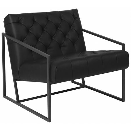 Flash Furniture Black Accent Chair, 29 W 31-3/4" L 27.5 H, Madison Series ZB-8522-BK-GG