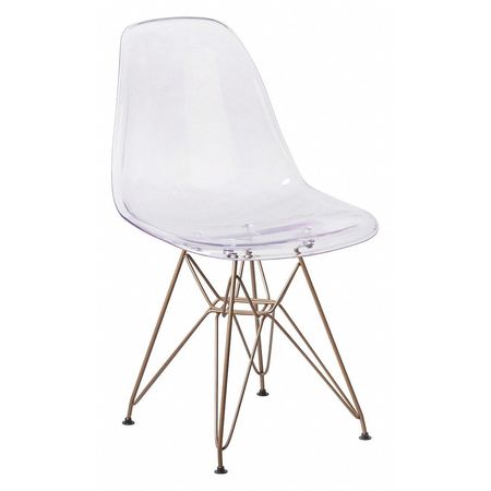 Flash Furniture Ghost Chair, 22-1/2"L32"H, ElonSeries FH-130-CPC1-GG