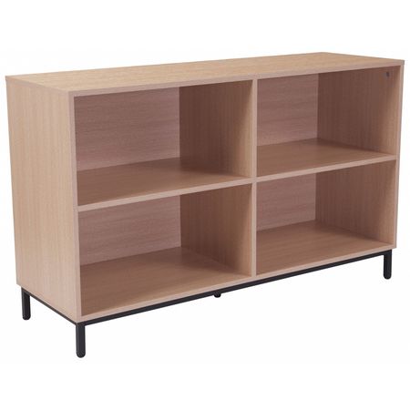 Flash Furniture Bookshelf, Oak, Wood Grain Finish NAN-JH-1764-GG