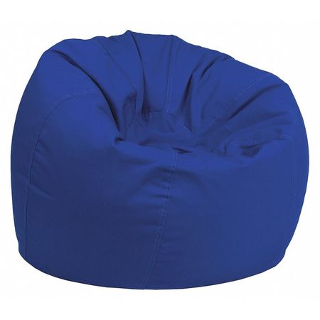 FLASH FURNITURE Bean Bag Chair, 30"L18"H DG-BEAN-SMALL-SOLID-ROYBL-GG