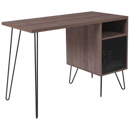 Flash Furniture Computer Desk Metal Door Metal Legs Black Nan Jn