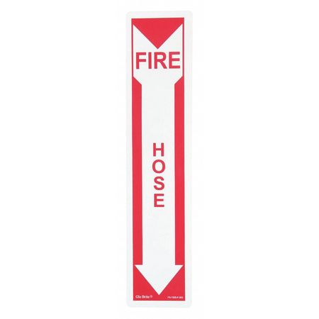 JESSUP GLO BRITE Fire Hose, Red On PL, 4"x18" FS-7520-F-203