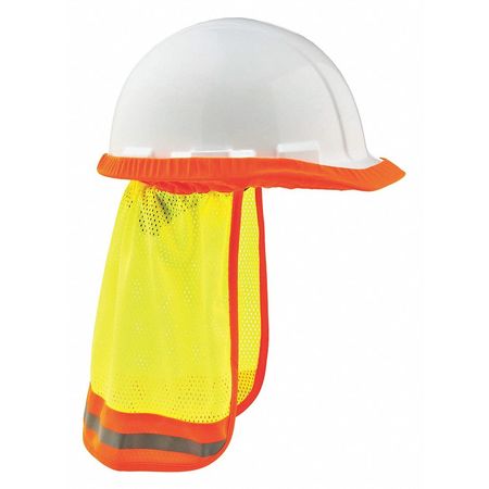 GLOWEAR BY ERGODYNE Hi-Vis Mesh Neck Shade, Reflective, Lime 8005