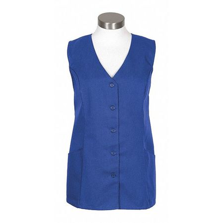 FAME FABRICS Tunic Vest, Royal Blue, 4X 83459