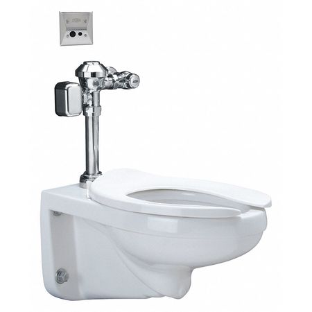 ZURN Toilet, 1.28 gpf, Siphon Jet, Wall Hung Mount, Elongated Z5615.274.00.00.00