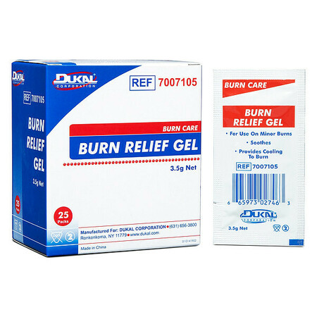 Zoro Select Burn Aid Gel, Packet, 1/8 oz., PK25 3066