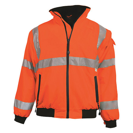 VEA High-visibility Orange Waterproof Jacket size VEA-421-ST-OR-3XL