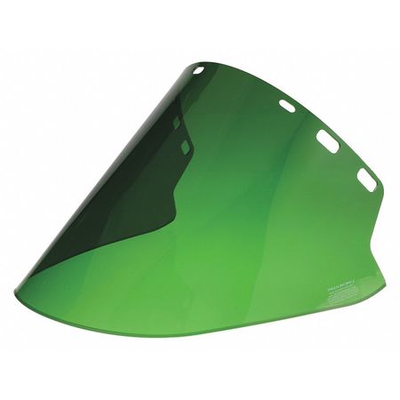 PAULSON Faceshield, Hi Temp, Drk Green, Poly, 20" IM20-L6FD