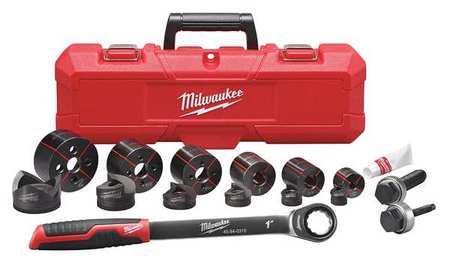 Milwaukee Tool Milwaukee EXACT, Knockout Punch Set, Capacity 10 ga, 15 piece 49-16-2694