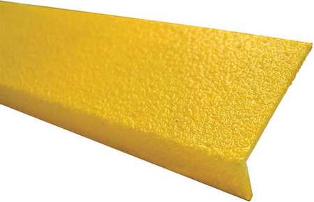 SURE-FOOT Fiberglass Nosing MED Grit, 3"x60", Yellow 9N12003X006008M