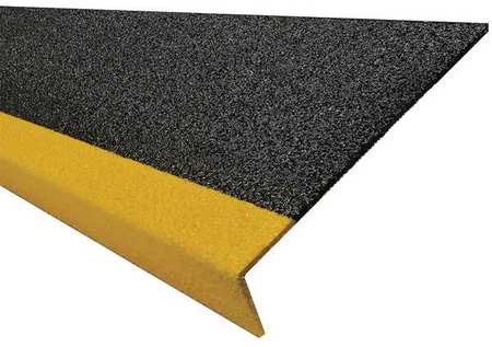 SURE-FOOT FRP Cover HD Grit, 11.75"x36", Yellow/Black 9N12117X003617H