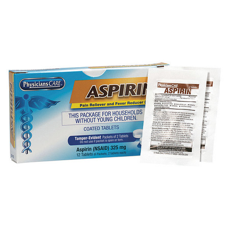Physicianscare Aspirin, Tablet, 6 x 2,325mg 20-112