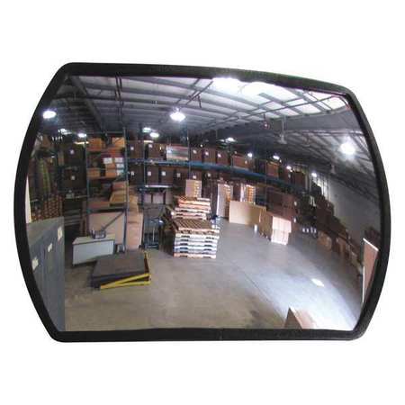 Zoro Select Indoor Convex Mirror, Rectnglr, 12x18in SRT-12X18-GL