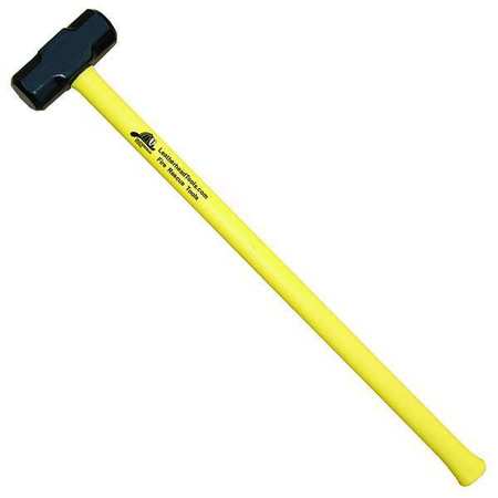 LEATHERHEAD TOOLS Sledge Hammer, 36" Yellow Fiberglass Handle, 10 lb. Head SLY-10-36