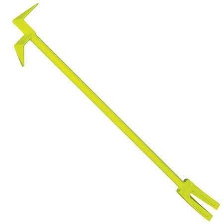 LEATHERHEAD TOOLS NY Claw, 5 ft. HiViz Lime, w/ NY Hook & Halligan Fork NYCL-5