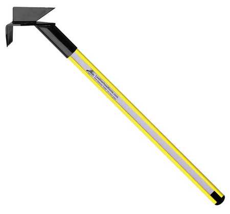 LEATHERHEAD TOOLS Drywall Hook, 10 ft. Dog Bone Pole, HiViz Yellow DBY-10DH-B