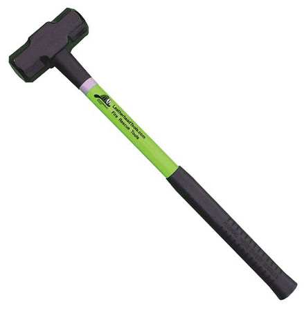 Leatherhead Tools Sledge Hammer, 24" Lime Fiberglass Handle, 6 lb. Head SLL-6-24