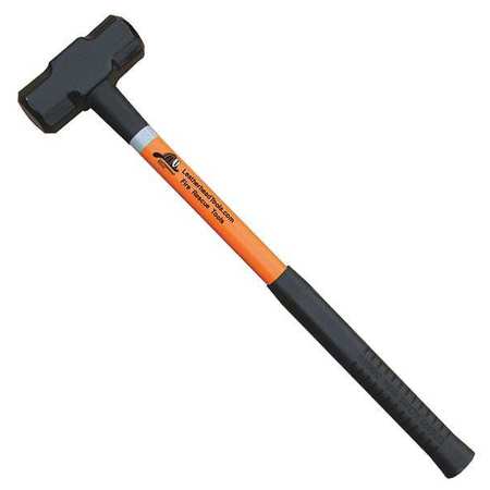 Leatherhead Tools Sledge Hammer, 24" Orange Fiberglass Handle, 6 lb. Head SLO-6-24