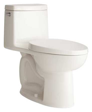 American Standard Tank Toilet, 1.28 gpf, Gravity Fed, Floor Mount, Elongated, White 2535128.020