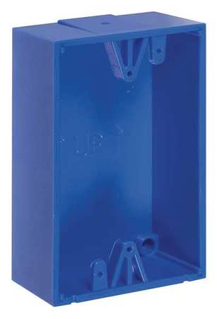 SAFETY TECHNOLOGY INTERNATIONAL Back Box, Polycarbonate, Blue KIT-71100A-B