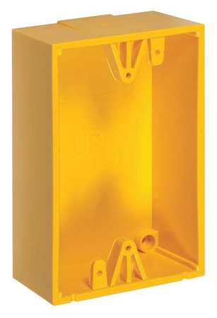 Safety Technology International Back Box, Polycarbonate, Yellow KIT-71100A-Y