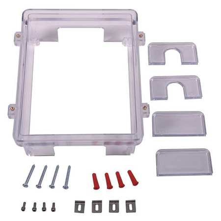 SAFETY TECHNOLOGY INTERNATIONAL D Style Backbox Kit, Polycarbonate, Clear KIT-06297D