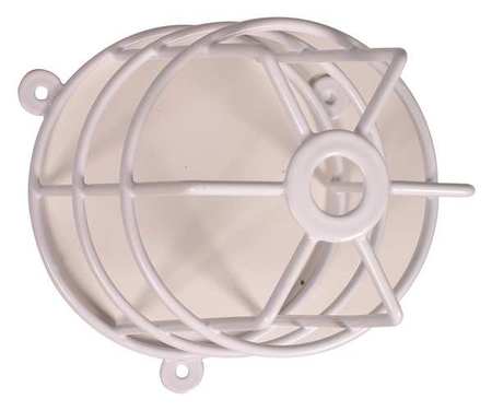 SAFETY TECHNOLOGY INTERNATIONAL White Steel Surface MountBeacon and Sounder Cage 8-7/8"H STI-9665