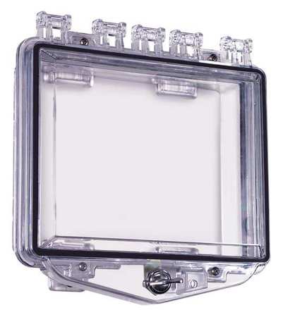 SAFETY TECHNOLOGY INTERNATIONAL Enclosure, Enclosed, Clear, Ext. Thumb Lock STI-7511F