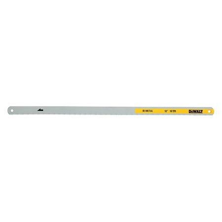 Dewalt Hacksaw Blade, Bi-Metal, 12in., 18 TPI, PK10 DWHT20566