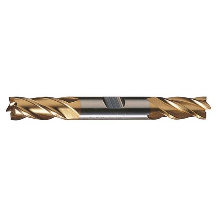 Cleveland 4-Flute Cobalt 8% Square Double End CenterCut Finisher CTD HDC-4C-TN TiN 3/16x3/8x1/2x3-1/4 C32945