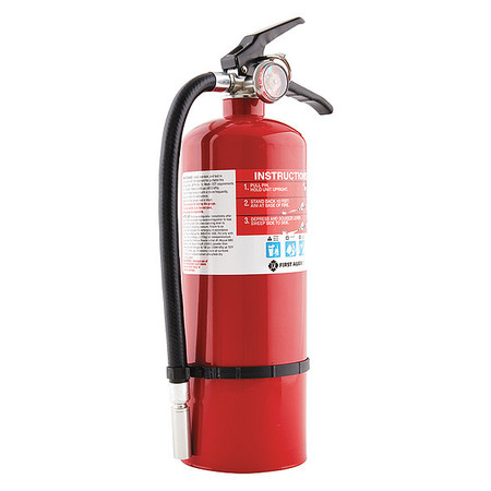 FIRST ALERT Fire Extinguisher, 3A:40B:C, Dry Chemical, 5 lb PRO5