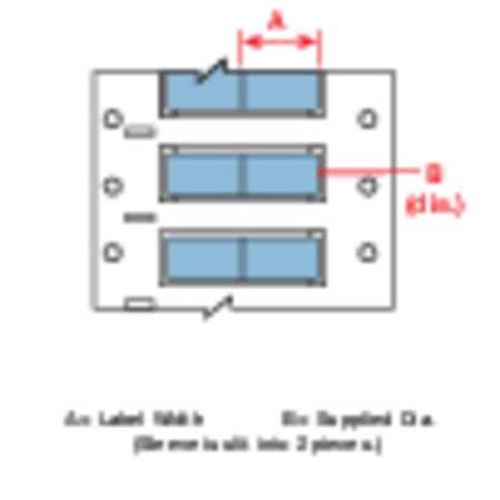 BRADY 1" x 2-7/16" Blue Wire Marking Sleeves, PS-1500-2-BL-2 PS-1500-2-BL-2